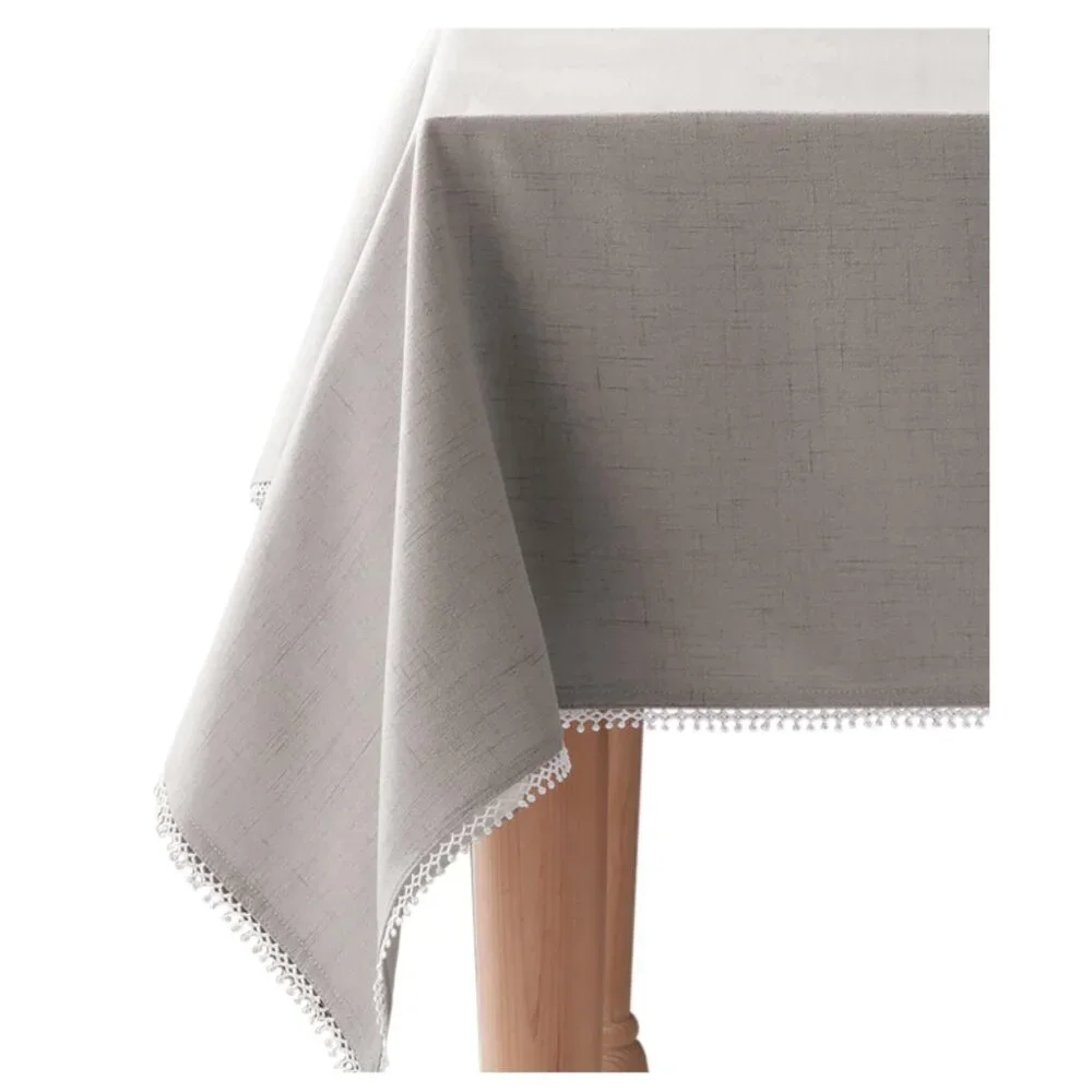 NEW Lenox French Perle Tablecloth with Storage Bag 60